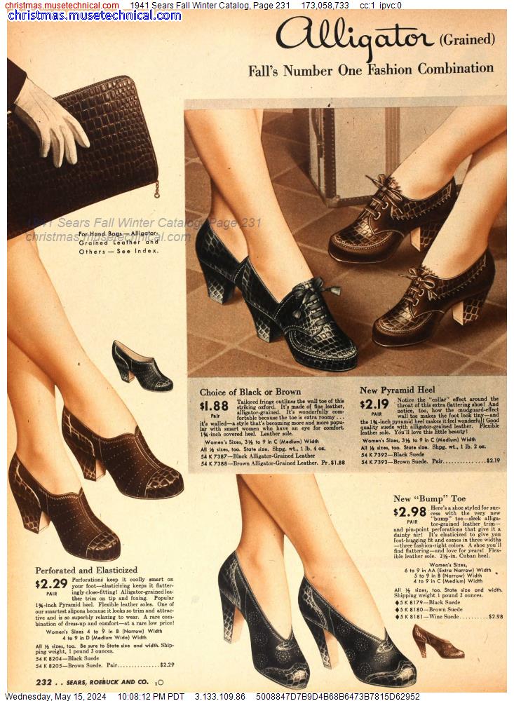 1941 Sears Fall Winter Catalog, Page 231
