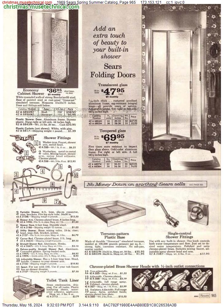 1969 Sears Spring Summer Catalog, Page 965