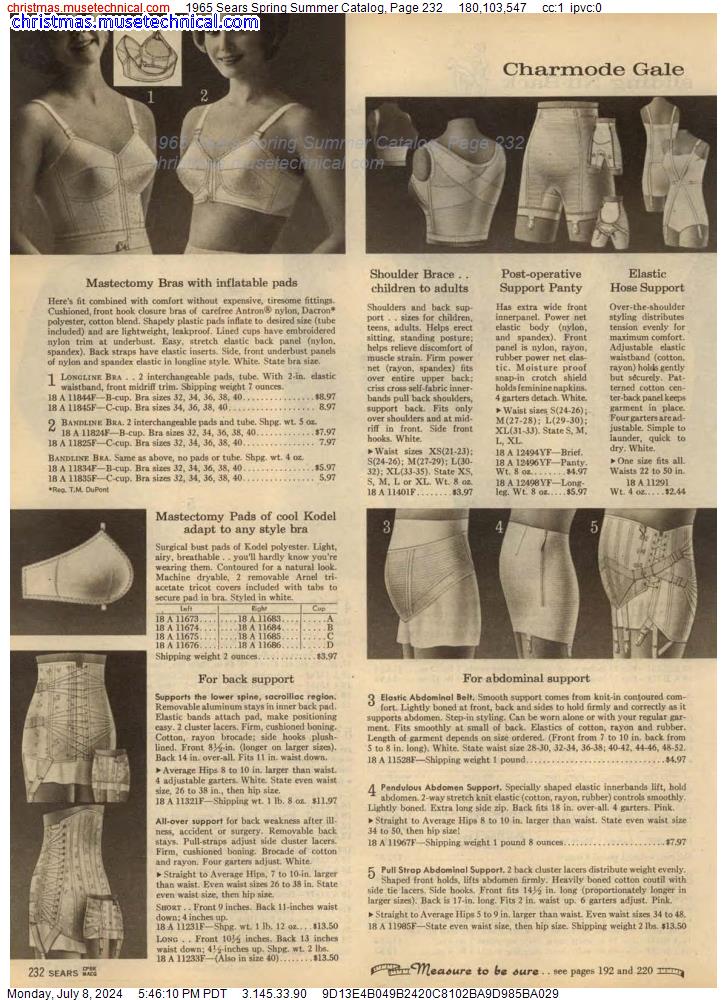 1965 Sears Spring Summer Catalog, Page 232