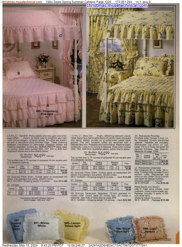 1984 Sears Spring Summer Catalog, Page 1325