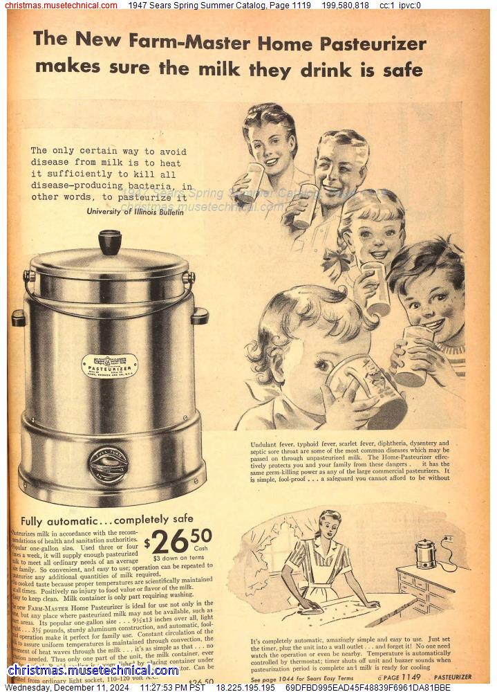 1947 Sears Spring Summer Catalog, Page 1119