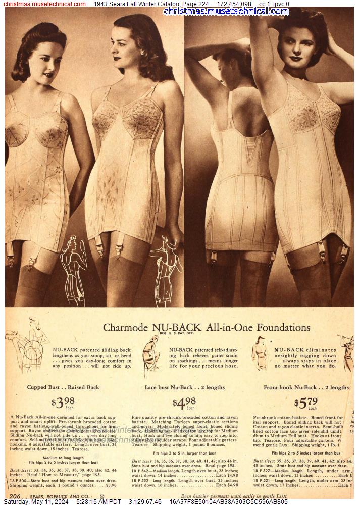 1943 Sears Fall Winter Catalog, Page 224