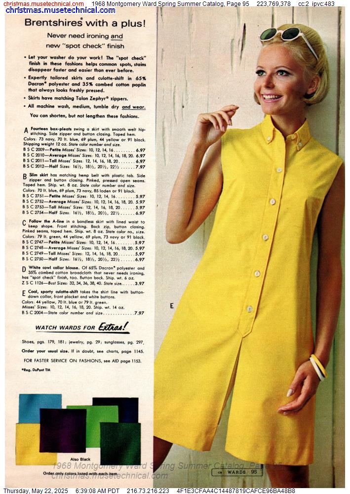 1968 Montgomery Ward Spring Summer Catalog, Page 95