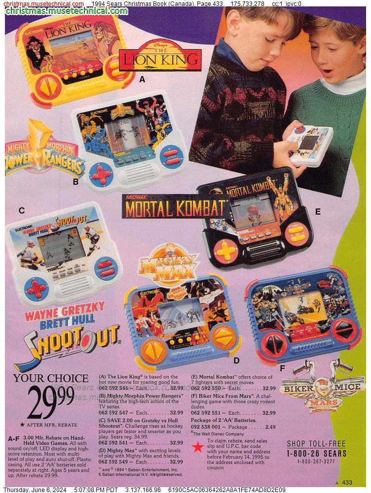 1994 Sears Christmas Book (Canada), Page 433