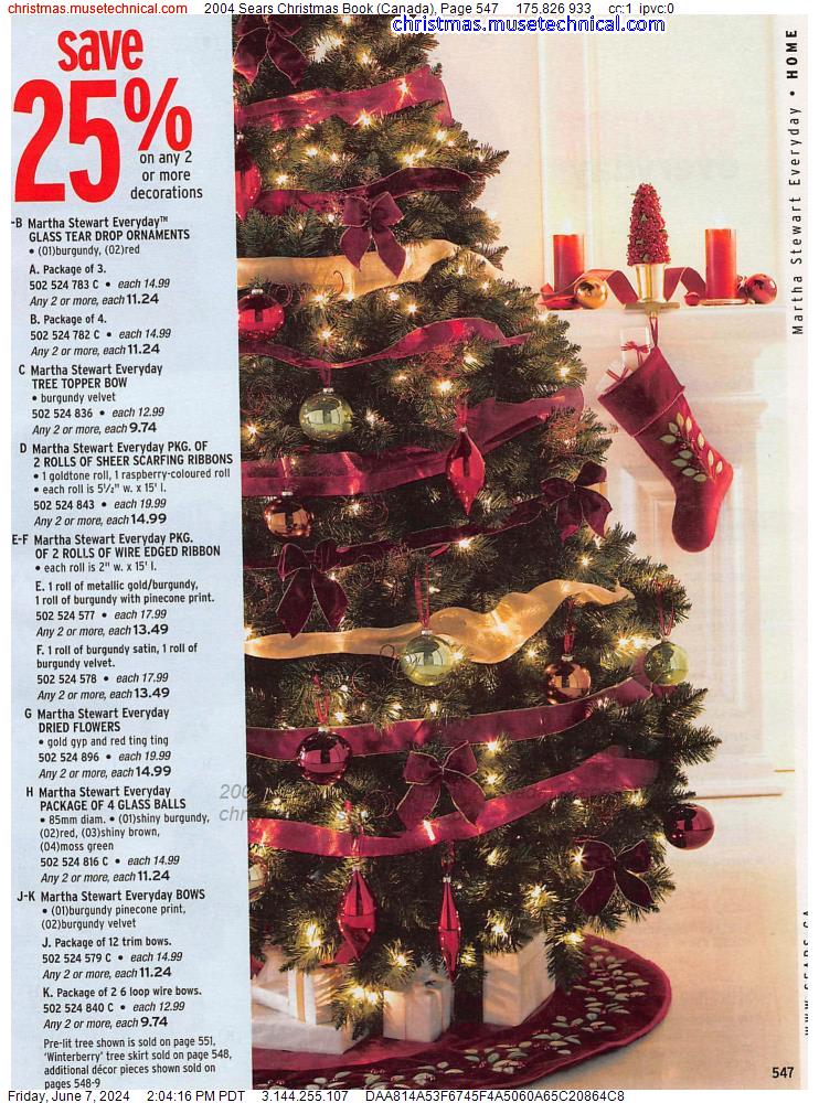 2004 Sears Christmas Book (Canada), Page 547