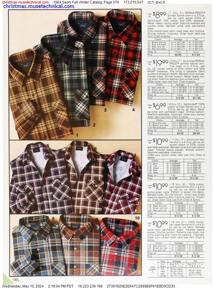 1984 Sears Fall Winter Catalog, Page 579