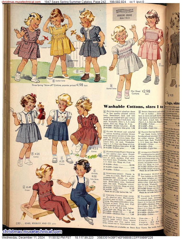 1947 Sears Spring Summer Catalog, Page 242