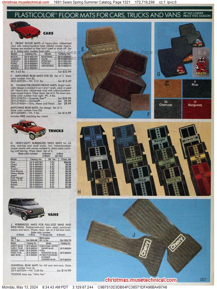 1991 Sears Spring Summer Catalog, Page 1321