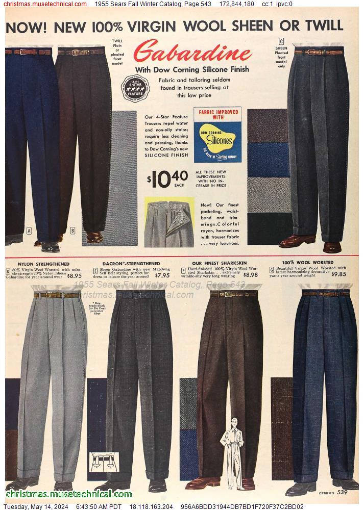 1955 Sears Fall Winter Catalog, Page 543