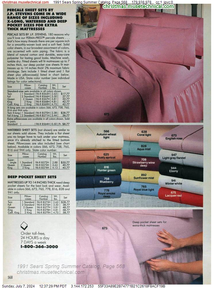 1991 Sears Spring Summer Catalog, Page 568