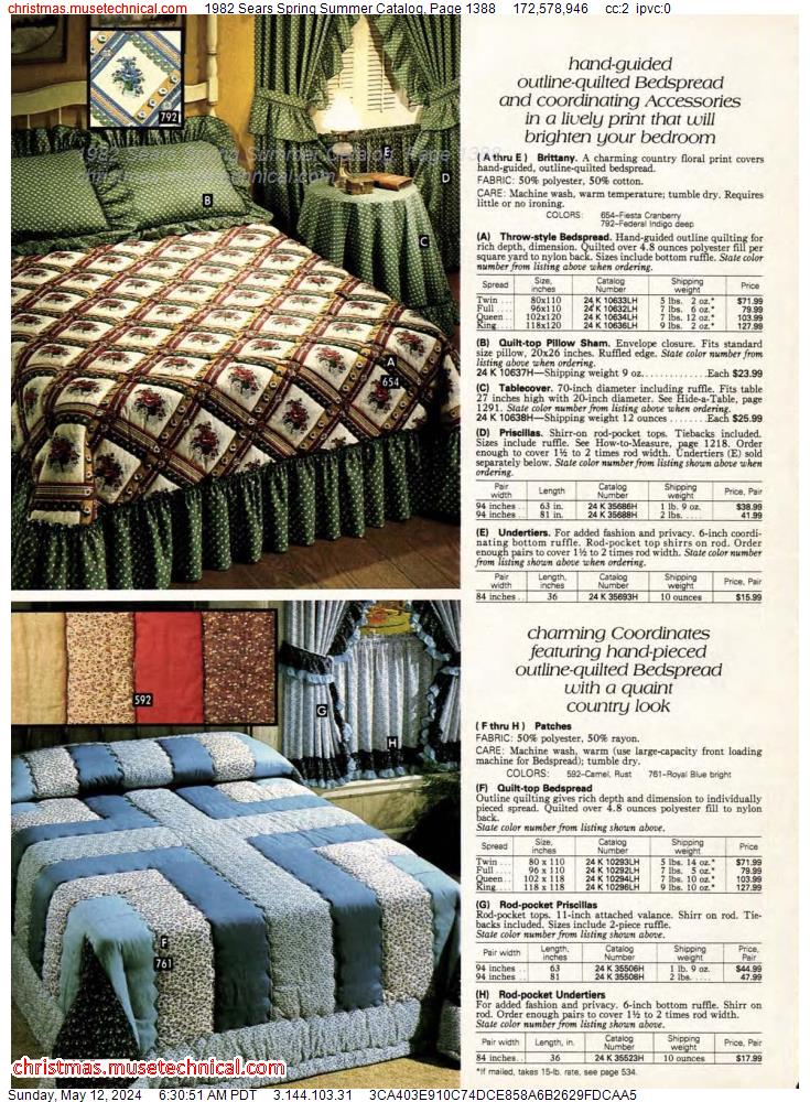 1982 Sears Spring Summer Catalog, Page 1388