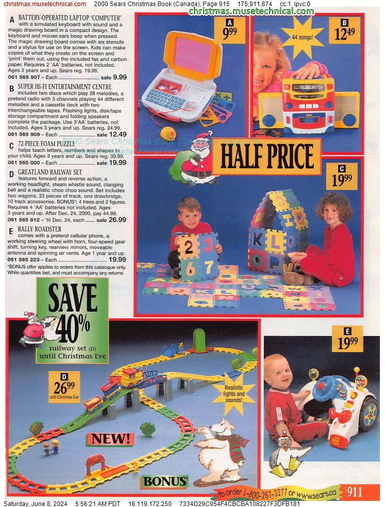2000 Sears Christmas Book (Canada), Page 915