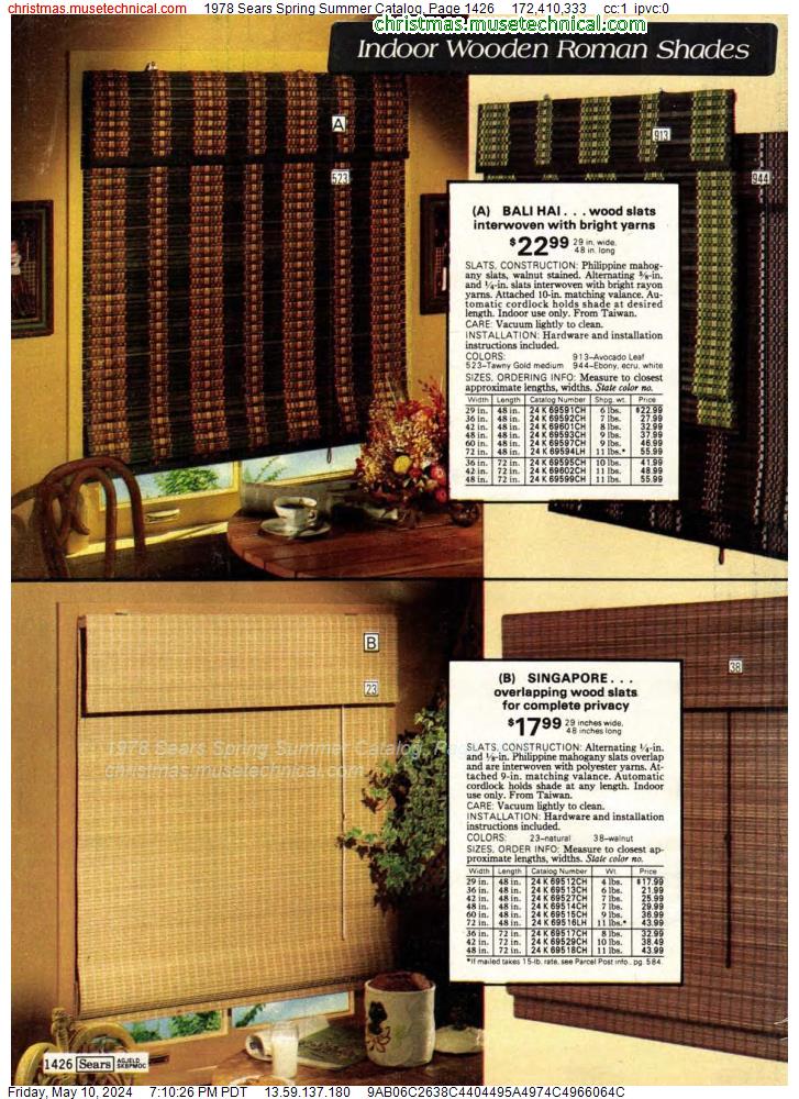 1978 Sears Spring Summer Catalog, Page 1426