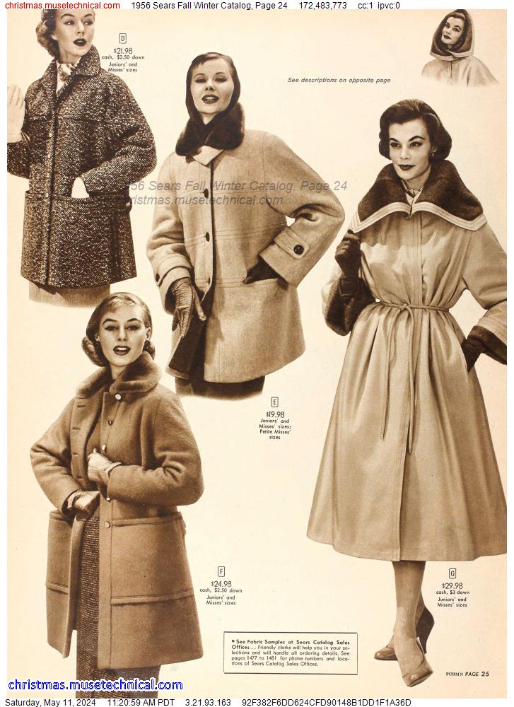 1956 Sears Fall Winter Catalog, Page 24