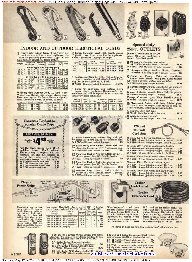 1970 Sears Spring Summer Catalog, Page 742
