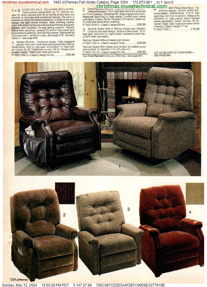 1983 JCPenney Fall Winter Catalog, Page 1254