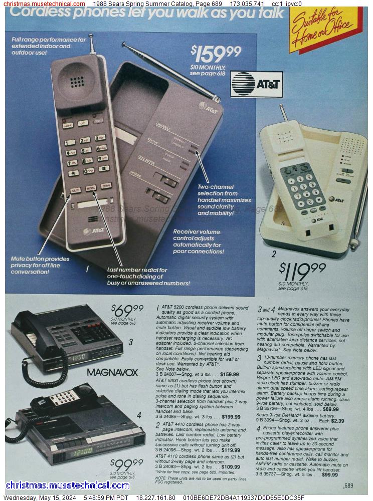 1988 Sears Spring Summer Catalog, Page 689