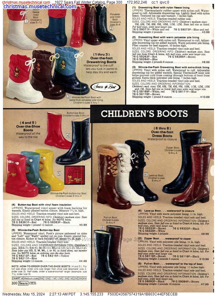 1977 Sears Fall Winter Catalog, Page 300
