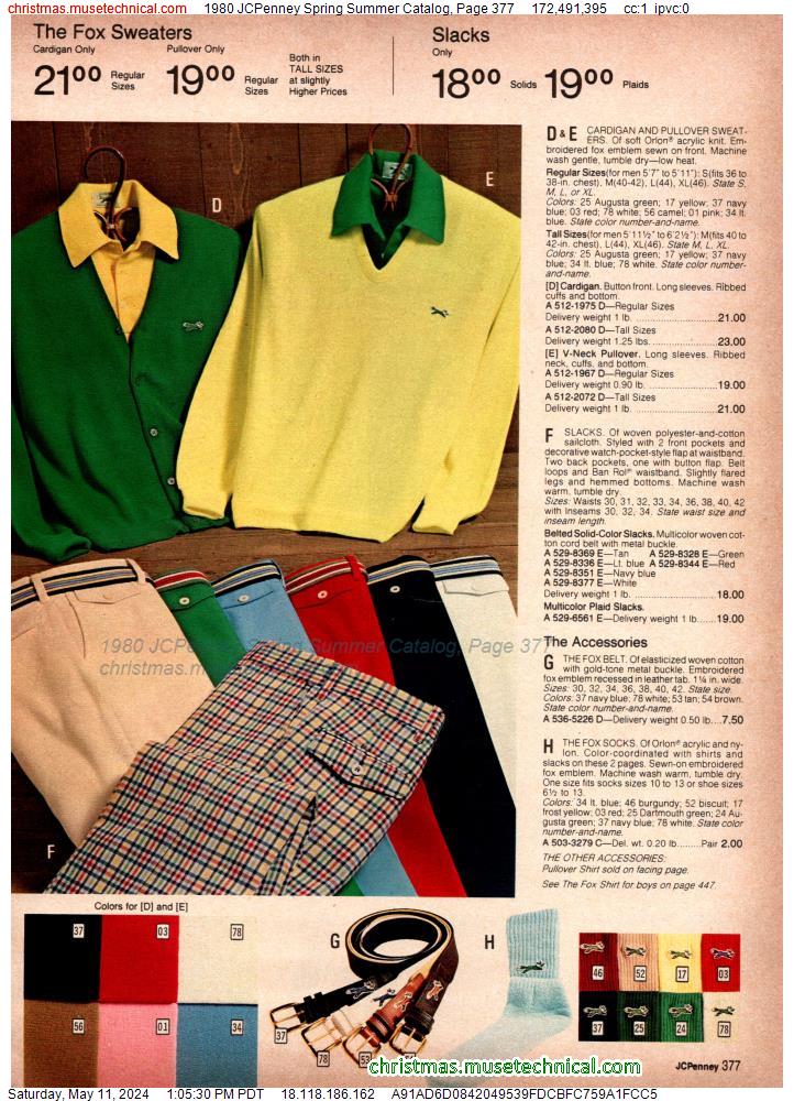 1980 JCPenney Spring Summer Catalog, Page 377