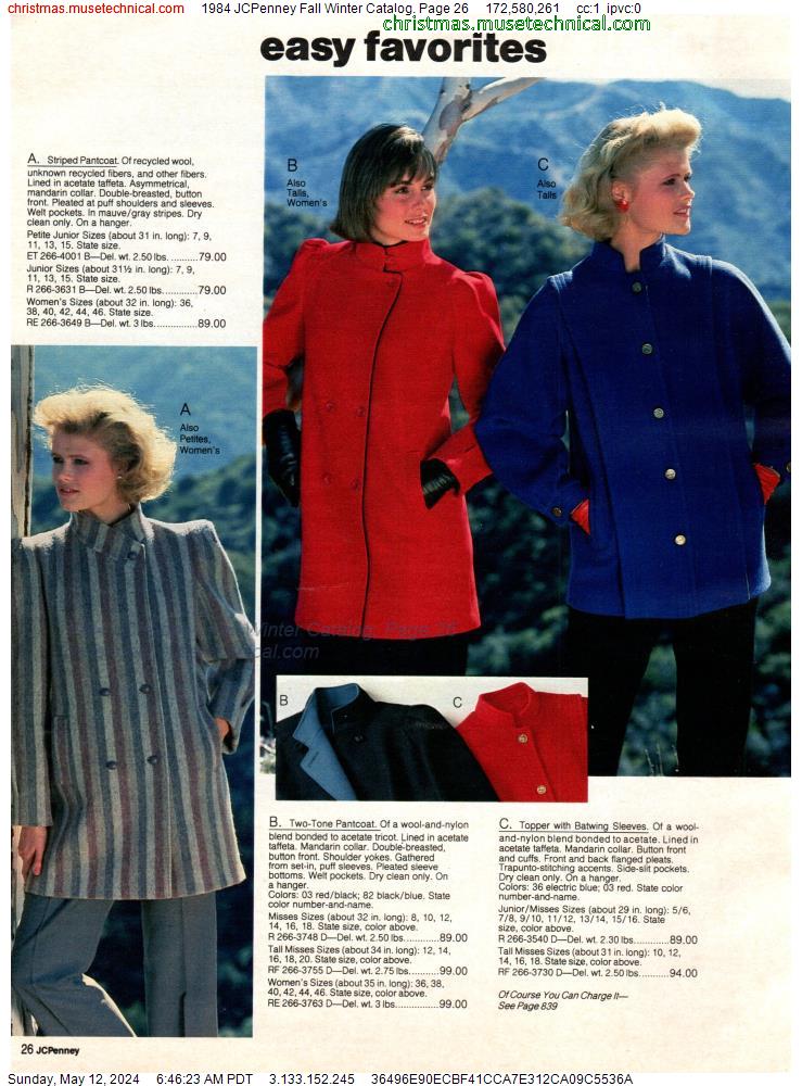 1984 JCPenney Fall Winter Catalog, Page 26