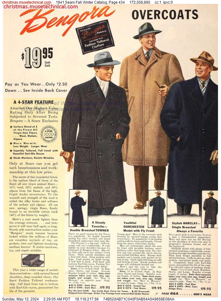1941 Sears Fall Winter Catalog, Page 434