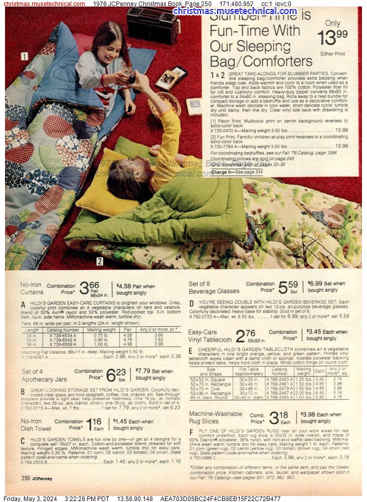 1976 JCPenney Christmas Book, Page 250