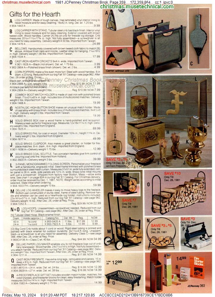 1981 JCPenney Christmas Book, Page 359