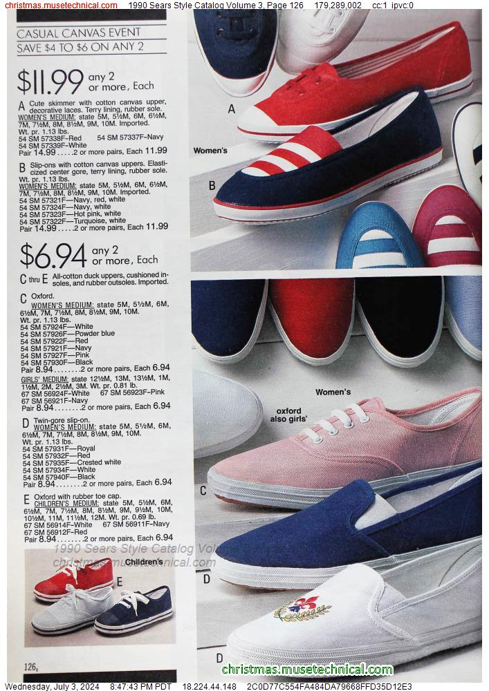 1990 Sears Style Catalog Volume 3, Page 126