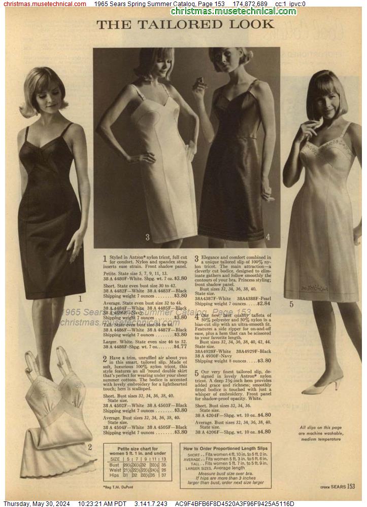 1965 Sears Spring Summer Catalog, Page 153