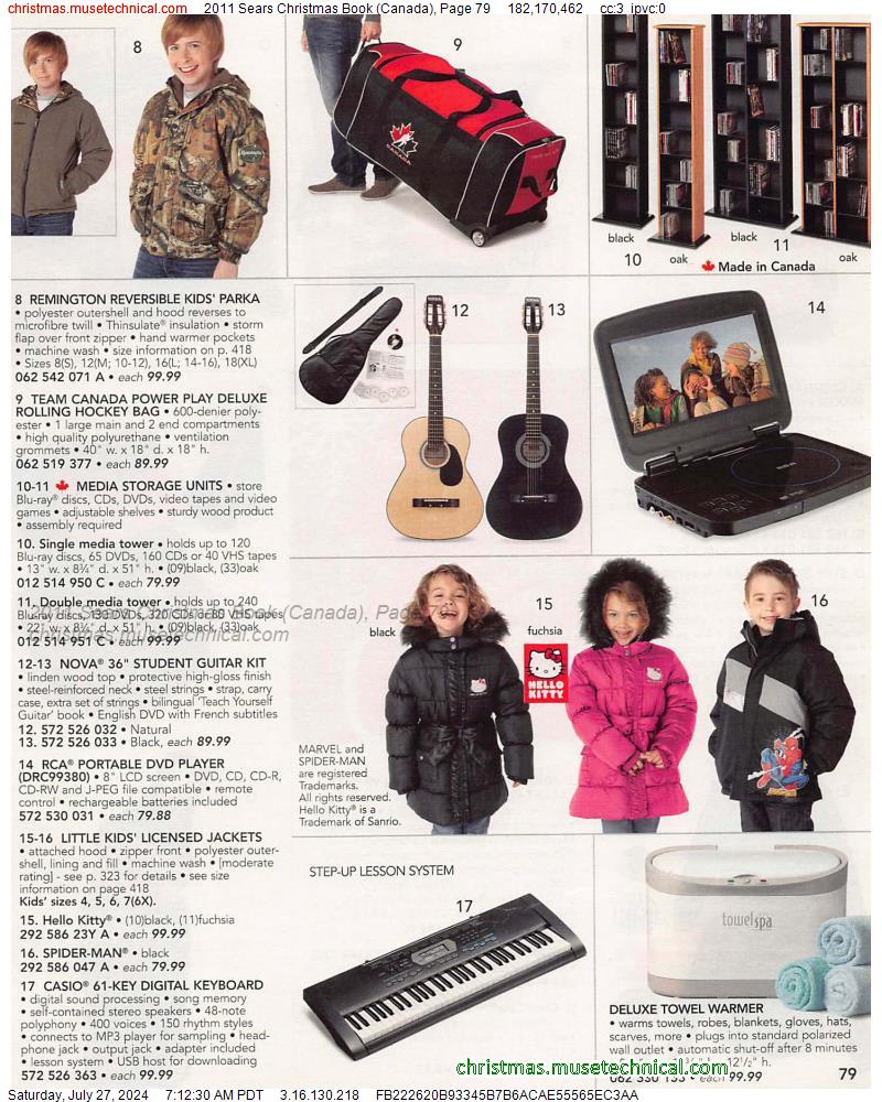 2011 Sears Christmas Book (Canada), Page 79