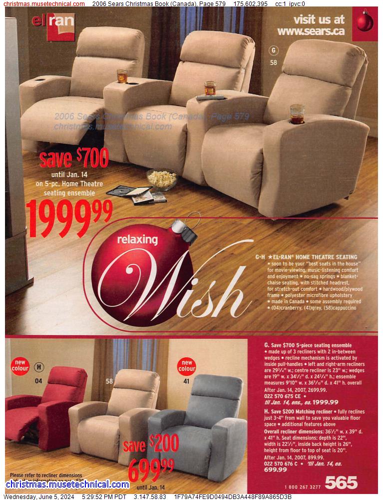 2006 Sears Christmas Book (Canada), Page 579