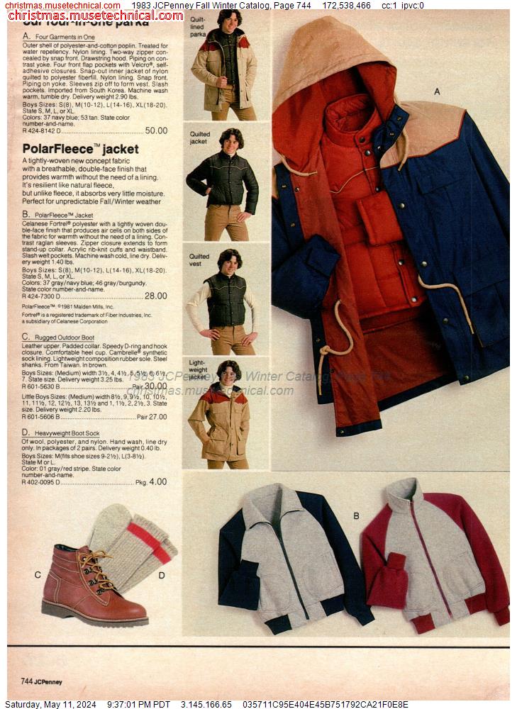 1983 JCPenney Fall Winter Catalog, Page 744