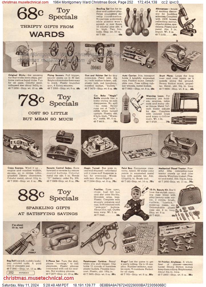 1964 Montgomery Ward Christmas Book, Page 252