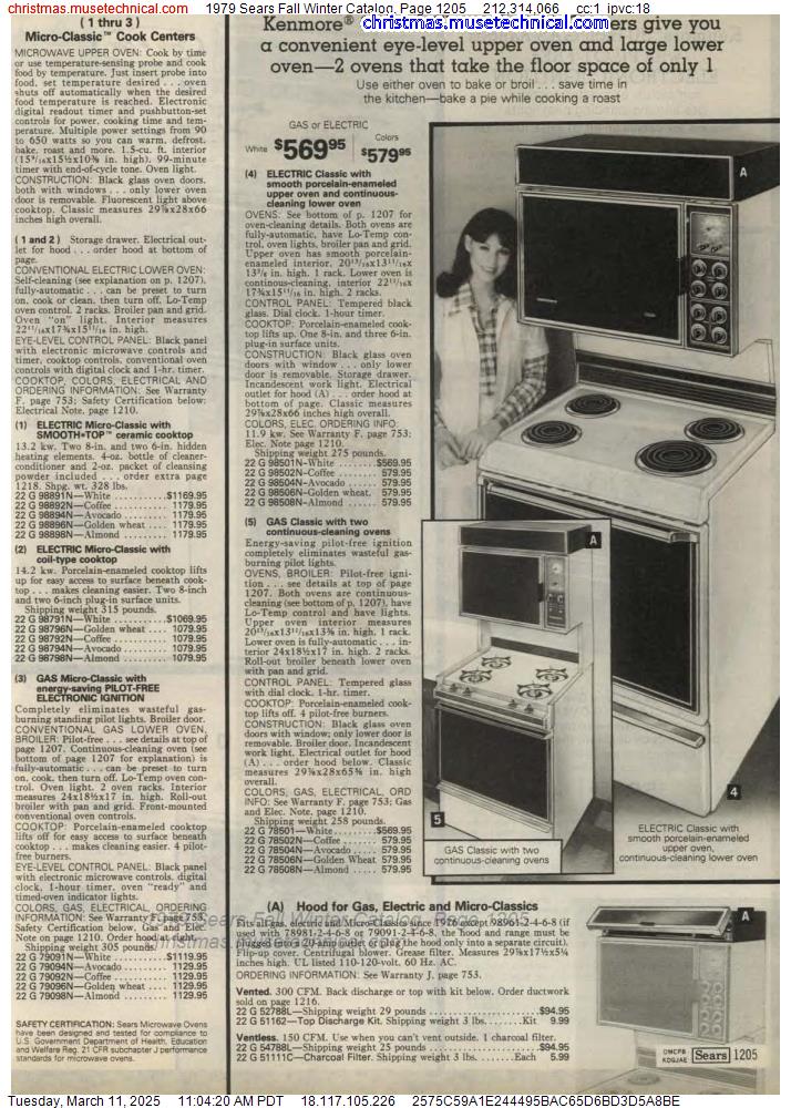 1979 Sears Fall Winter Catalog, Page 1205