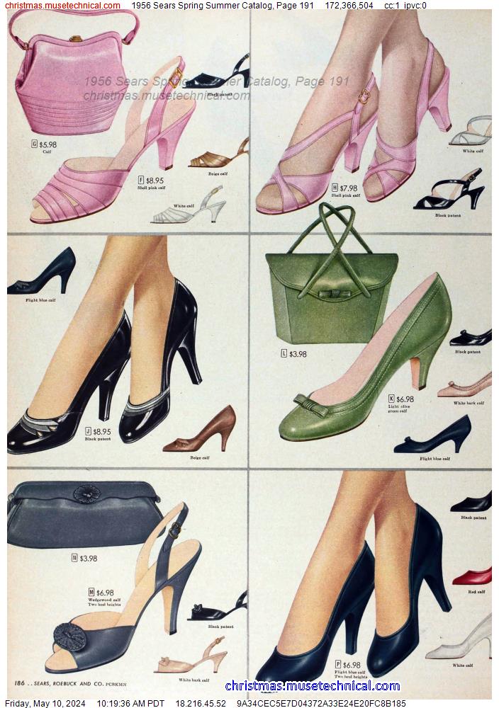 1956 Sears Spring Summer Catalog, Page 191
