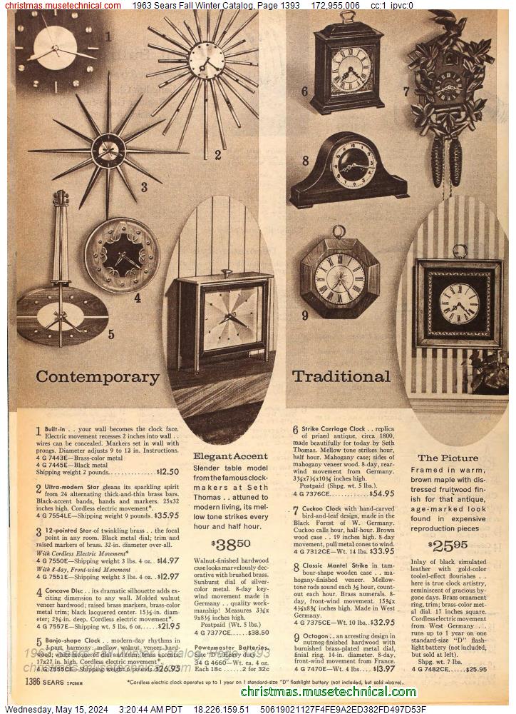 1963 Sears Fall Winter Catalog, Page 1393
