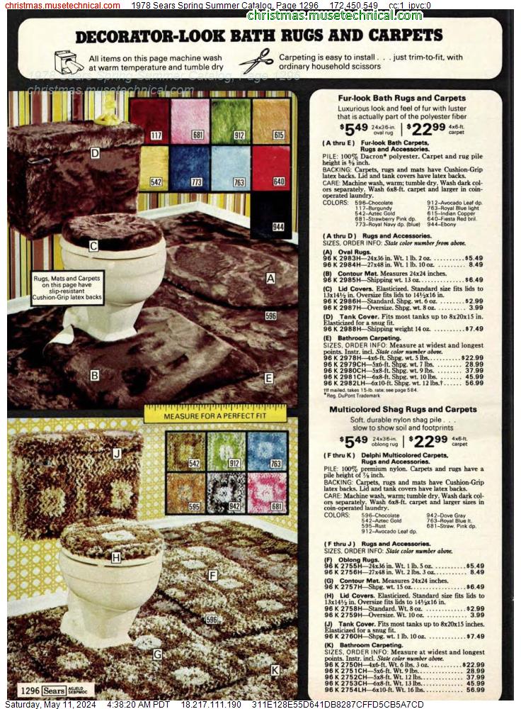 1978 Sears Spring Summer Catalog, Page 1296