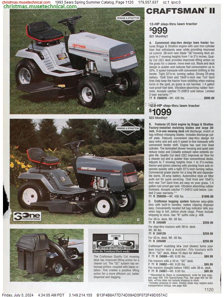 1993 Sears Spring Summer Catalog, Page 1120