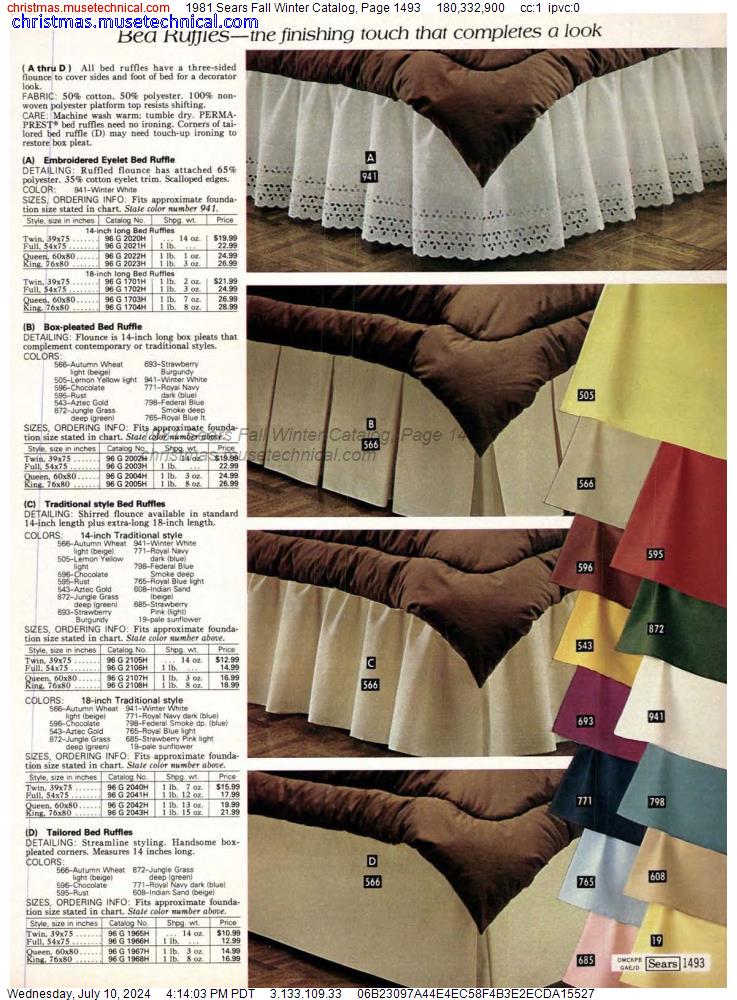 1981 Sears Fall Winter Catalog, Page 1493