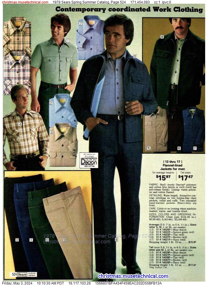 1978 Sears Spring Summer Catalog, Page 524