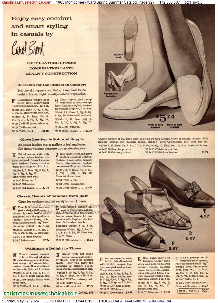 1965 Montgomery Ward Spring Summer Catalog, Page 327