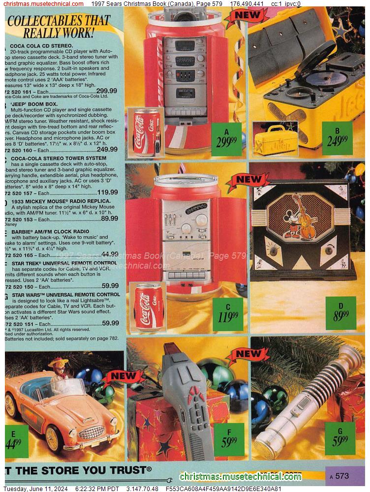 1997 Sears Christmas Book (Canada), Page 579