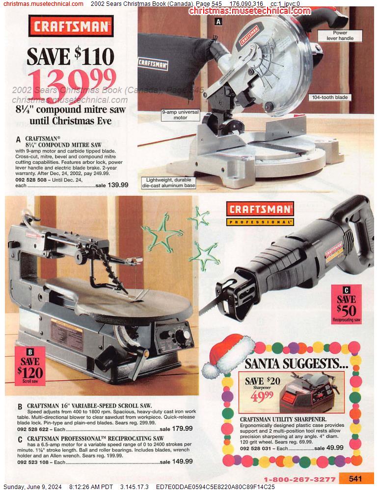 2002 Sears Christmas Book (Canada), Page 545