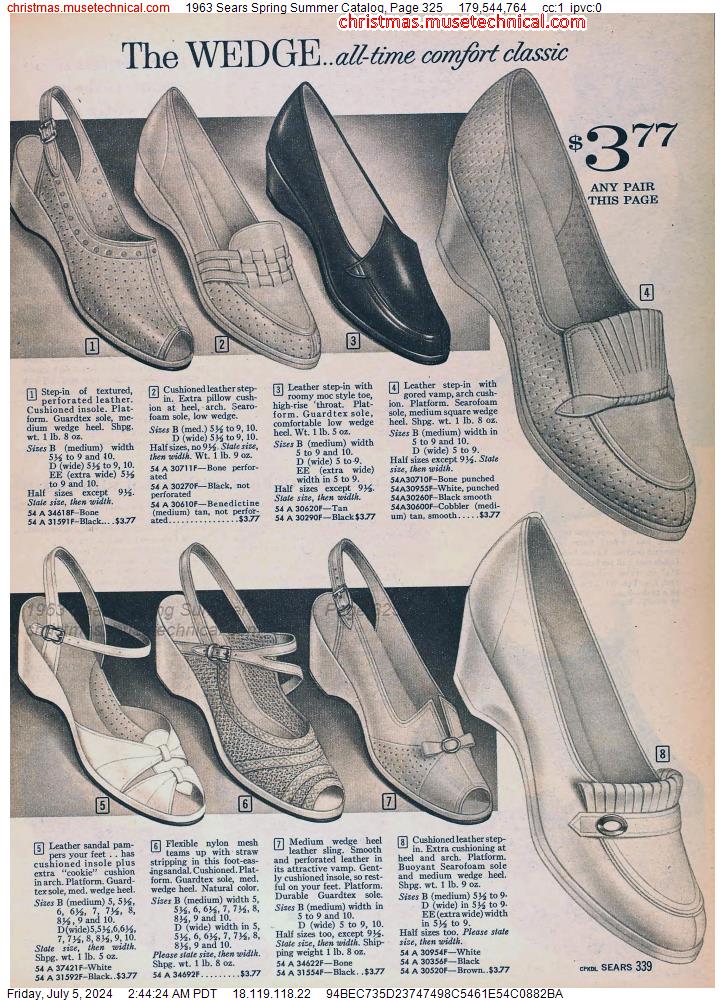1963 Sears Spring Summer Catalog, Page 325