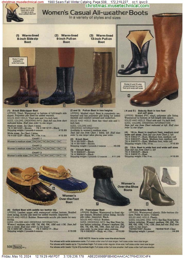 1980 Sears Fall Winter Catalog, Page 508
