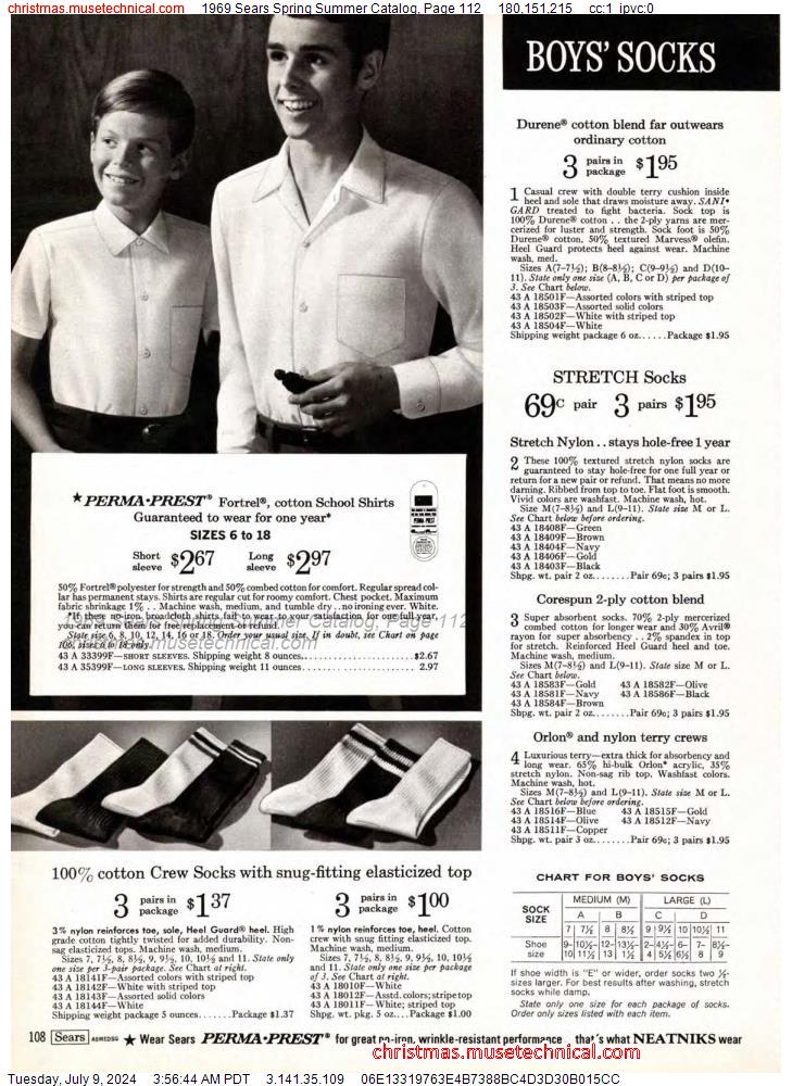 1969 Sears Spring Summer Catalog, Page 112