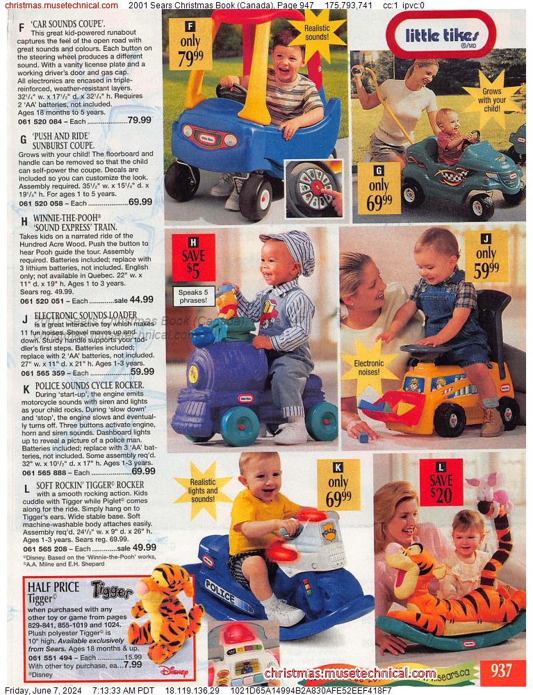2001 Sears Christmas Book (Canada), Page 947