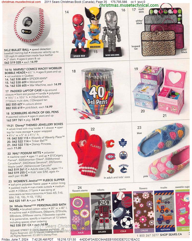 2011 Sears Christmas Book (Canada), Page 35