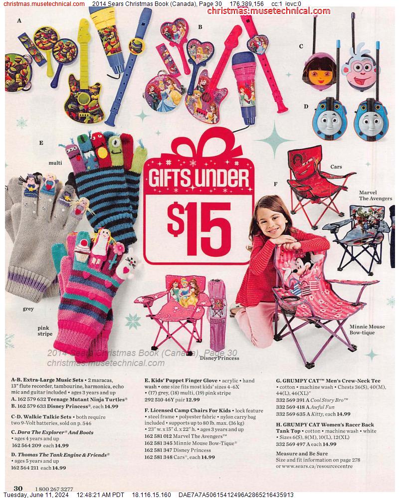 2014 Sears Christmas Book (Canada), Page 30