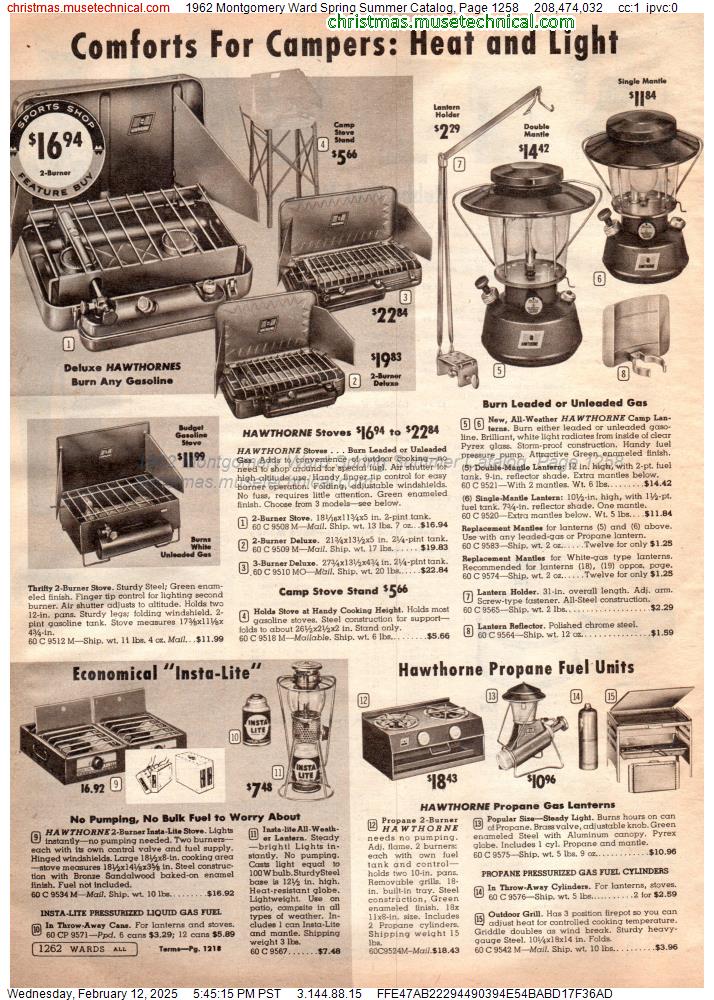 1962 Montgomery Ward Spring Summer Catalog, Page 1258